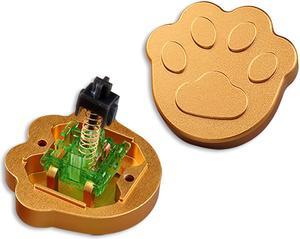Switch Opener Gliging Cute Cat Paw for AKKO Cherry Kailh Switches with Magnet Gold
