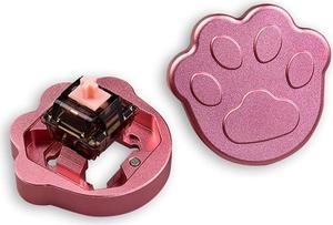 Gliging Switch Opener 2 in 1 Cute for Gateron Kailh Box Panda Cherry MX Akko Halo Switches with Magnet Pink