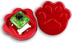 Gliging Switch Opener 2 in 1 Cute for Gateron Kailh Box Panda Cherry MX Akko Halo Switches with Magnet Red