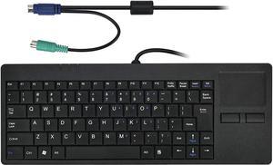 MCSaite Wired PS2 Silm Keyboard with Touchpad - Portable Scissors Foot Structure