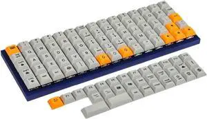 YMDK 75 Keys DSA Dye Sub PBT Keycaps Suitable for Ortholinear Layout MX Keyboard XD75 ID75 Planck Preonic Niu40 (Only Keycap)