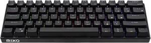 Meko Blink 60% RGB LED Hotswap Bluetooth Double Shot ABS Mechanical Keyboard (Cherry MX Red)