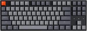 Keychron K8 Tenkeyless Wireless Mechanical Keyboard for Mac, White Backlight, Bluetooth, Multitasking, Type-C Wired Gaming Keyboard for Windows with Gateron G Pro Brown Switch