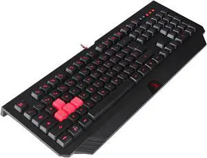 Bloody Gaming Keyboard, Double-Secured Water Resistant Keyboard, Silicon Keys (B120) Spanish Layout