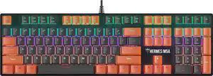 GAMDIAS Hermes M5A Mechanical Gaming Keyboard, Multi-Colored LED Effect and N-Key Rollover (Hermes M5A), Black