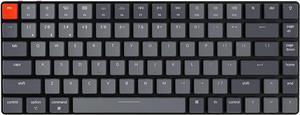 Keychron K3 Version 2, 84 Keys Ultra-Slim Wireless Bluetooth/USB Wired Mechanical Keyboard with White LED Backlit, Low-Profile Gateron Mechanical Red Switch Compatible with Mac Windows