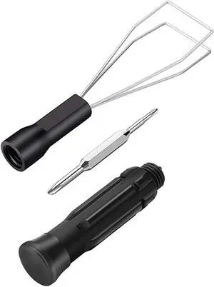 lucare Universal Keycap Puller Key Puller Keycap Remover Keyboard Removal Tool, Keyboard Keycap Puller Remover Cleaning Tool for Laptop Black One Size