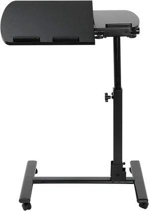 Angle & Height Adjustable Rolling Laptop Desk Cart Over Bed Hospital Table Stand The Best Choice of Work Desk