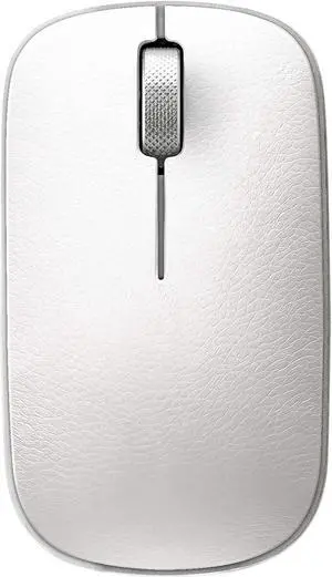 Azio Retro Classic Bluetooth Mouse (Maple) - Wireless, Genuine Leather Topped with Pixart Precision Tracker (RM-RCM-L-06)