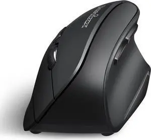 Perixx PERIMICE-804 Bluetooth Vertical Mouse, Bluetooth Connection for Windows and Android System, Works Without USB Receiver, Black