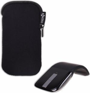 Cosmos Black Neoprene Zipper Carrying Protection Sleeve Case Pouch Cover for Microsoft Arc Touch Mouse (Black)
