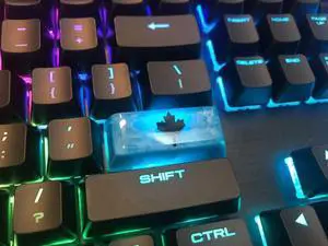 Handmade Rainbow Six Resin Translucent Backlit Keycap SA Profile R4/ESC Enter Spacebar Artisan Key Cap for Cherry RGB MX Switch Gaming Mechanical Keyboards (2.25u Enter Keycap)