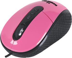 Manhattan USB 1.1 RightTrack Mouse - Pink (177733)