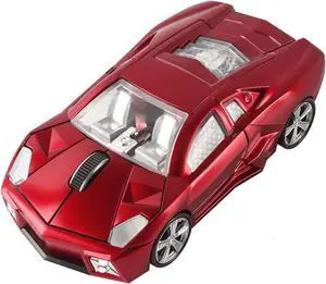 CHUYI Cool Sports Car Shaped Wireless Mouse 1600DPI Cordless Optical Mice with USB Receiver for Office School Home Travel, for PC Laptop Computer Gift (Red-1 Pack)