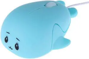 Cute Animal Baby Dolphin Shape USB Wired Mouse 1600 DPI Optical Mice Mini Small Kids Children Mice Gift for Boy Girl Men Women Kids Mom Dad Boyfriend Daughter for PC Laptop Computer (Blue) Cute Animal Baby Dolphin Shape USB Wired Mouse 1600 DPI Optical Mice Mini Small Kids Children Mice Gift for Boy Girl Men Women Kids Mom Dad Boyfriend Daughter for PC Laptop Computer (Blue)