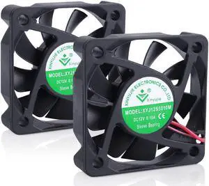 50mm Silent Cooling Fan 12V 0.08A 5010 5012 DC Brushless Quiet for 3D Printer PC Computer Case Fan 4200 RPM High 11.89 CFM (Pack of 2)
