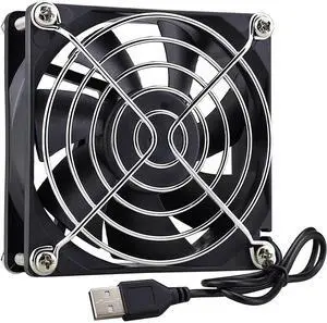 GDSTIME 80mm USB Fan, 80mm x 25mm 8025 Brushless Computer Case Cooling Fan