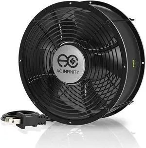 AC Infinity AXIAL 2589, Muffin Fan 10", 120V AC Ø254mm x 89mm High Speed, for DIY Cooling Ventilation Exhaust Projects