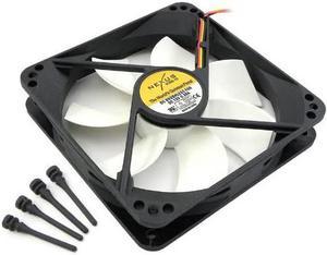 Nexus Real Silent 120mm Fan with Anti-Vibration Fan Mounts (Black and White)