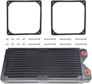 240 Pure Copper 12 Pipe Heat Exchanger Radiator for Computer PC CPU CO2 Laser Water Cool System