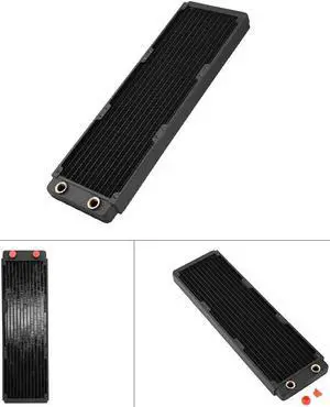CHICIRIS Copper Radiator Liquid Cooling Heat Exchanger for Computer Water Cooling, High Performance Beauty Equipment Cooler for 3D Printing Machine, G1/4 Thread Copper Heat Sink for Large LED, (360mm) CHICIRIS Copper Radiator Liquid Cooling Heat Exchanger for Computer Water Cooling, High Performance Beauty Equipment Cooler for 3D Printing Machine, G1/4 Thread Copper Heat Sink for Large LED, (360mm)