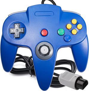 Classic 64 Controller, suily Game pad Joystick for 64 - Plug & Play (Non PC USB Version) (Blue)