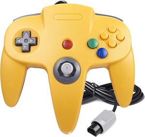Classic 64 Controller, suily Game pad Joystick for 64 - Plug & Play (Non PC USB Version) (Yellow)