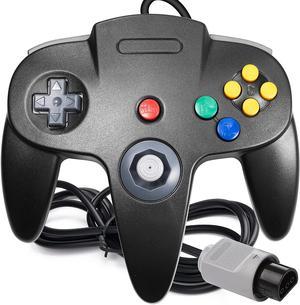 Classic 64 Controller, suily Game pad Joystick for 64 - Plug & Play (Non PC USB Version) (Black)