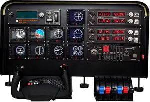 Flight Simulator Cockpit wheel stand pro flight simulator cockpit Kit - Pre-Cut Flight Sim Mounting Set - Compatible with Logitech, Saitek & Honeycomb Yokes, Throttle Panels   By DT