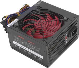250W Computer Power Supply, ATX 20+4 Pin PC Power Supply Desktop Power Supply with Red Mute Fan Manual Adjustable 115/230V (US Plug)