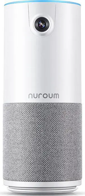 NUROUM C10 HD 1080P Conference Webcam, Video Conference Camera with Mic and Speaker, All-in-1 Ultra Wide-Angle 90° Webcam with Microphone, 10ft Voice Pickup, AI Noise-Cancellation, USB Plug&Play