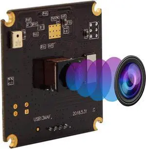 13mp USB Camera Module with Microphone Autofocus Audio Video Webcam Board for Computer Mini UVC USB2.0 PC Camera Industrial Embedded USB with Camera IMX214 Lightburn Camera for Laptop Jetson Nano