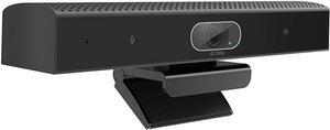 Conference Room Camera with Microphone and Speaker, Wide Angle USB Video Conference Camera for Mac, PC, Laptop, Desktop (Black with Inverted Phase)