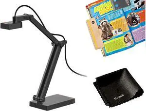 Ipevo V4K PRO 8MP Ultra High Definition USB Document Camera Bundled with PageStay & Lens Cleaning Cloth,Mac,Windows,Chromebook Supports Live Demo,Web Conferencing, Distance Learning Remote Teaching