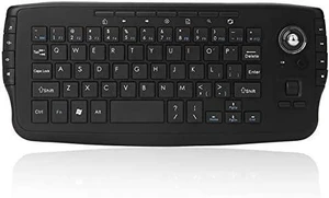Calvas E30 2.4GHz Wireless Keyboard with Trackball Mouse Scroll Wheel Remote Control for Android TV BOX Smart TV PC Notebook XBOX 360 - (Color: Black) Calvas E30 2.4GHz Wireless Keyboard with Trackball Mouse Scroll Wheel Remote Control for Android TV BOX Smart TV PC Notebook XBOX 360 - (Color: Black)