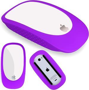 Ultra Thin Cover for Apple Magic MouseApple Magic Mouse 2 Silicone Case Cover with Handle Grip for Magic Mouse 1II AntiDrop Protective SleevePurple