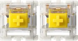 Gateron G Yellow Pro Switches Pre-lubed 3pin RGB SMD Linear for Gaming Mechanical Keyboard (72 Pcs,Yellow)