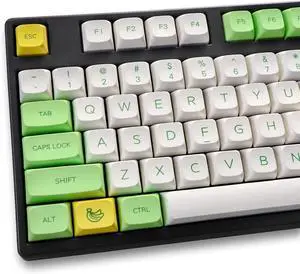 Gliging 124 Keys Keycaps XDA Profile Dye-Sub Personalized Theme Gaming Keycap for Cherry Mx Switch Mechanical Keyboard