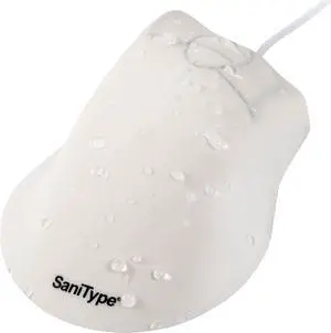 Professional-Grade Ergonomic Optical Washable Mouse with 3-Button Scroll (USB/PS2) (White) | OMST0C01-W