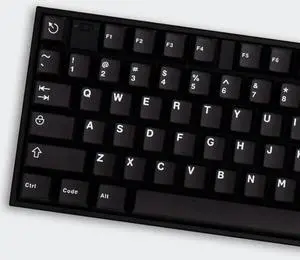 mintcaps Black Translucent Keycaps Doubleshot Cherry Profile Keycaps Full Set 121 Keys Custom Keyboard Keycaps for 60% 65% 75% 100% Cherry Gateron MX Switches Mechanical Keyboard