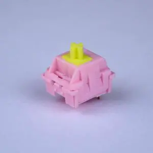 KTT Linear Switches Collection, 45g 3Pin MX Switch for Custom Gaming Mechanical Keyboard (Color : Peach, Size : 110PCS)
