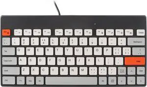 YOCUNKER K620U USB Wired Keyboard, Quiet 79 Keys, No Numeric Keypad,Plastic,Mini Thin Compact and Lightweight, 1.6 Meter USB Cord, Compatible with PC/Laptop/Computer/Windows/Mac (Black)