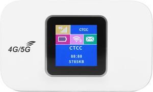 Micro SIM Card Slot 4G WiFi Router, 150Mbps High Speed, Up to 8 Users, LED Display, for Europe, Laptop, Phone, PC