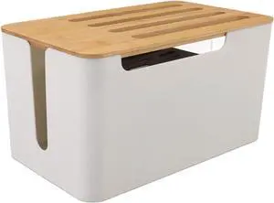 Diydeg Router Storage Box, Decorative Router Storage Rack with Modem Cable Router Cover, Organized Power Strip Cable Management Hider Rack for Home, Office, Bedroom, Living Room