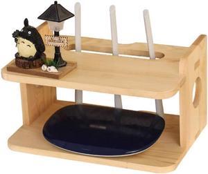 EXOGUN Wall Mounted Router Storage Box Modem Router Tv DVD Combo Wood Crate Solid Wood Machine Wall-Mounted Wiff Router Storage Box Please Check Shelf Dimensions Before Purchase