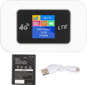 4G LTE Mobile Hotspot Router, CAT4 Portable High Speed WiFi Hotspot with 2 SIM Card Slots Support B1 B3 B5 B7 B8 B20 B38 B40 B41 for Travel Business Trip Outdoor