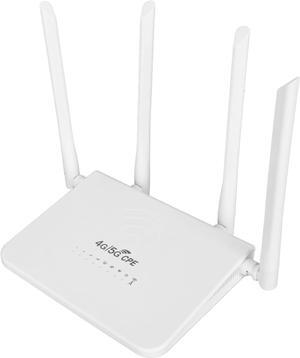 WiFi Router, Unlocked 4G LTE Modem Router with SIM Card Slot, 300Mbps WiFi, 4 x 5dBi High Gain Antennas, Up to 20 Devices Connected, Wireless Mobile WiFi Hotspot for Asia, Home