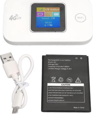 H809 4G LTE Mobile Router with SIM Card Slot, Portable 150Mbps 4G WiFi Router Hotspot for Indoor/Outdoor for Car for Travel, 1.44inch LED Color Display WiFi Box Up to 10 Users