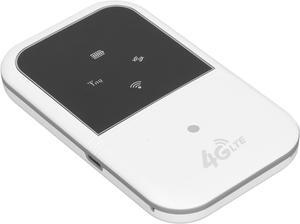 Portable 4G LTE WiFi Router, 150mbps Mobile Hotspot with USB Data Cable, Support B1/3/5/8/38/39/40/41 M80 (White)