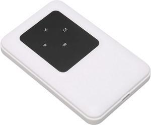 Mobile WiFi Hotspot, 4G LTE Router Wireless WiFi Device with USB Cable, High Speed Portable Mobile Hotspot for Travel, Connect Up to 10 Devices (White)